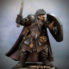 Reaper 07002: Baran Blacktree, Veteran Warrior  Metal Miniature
